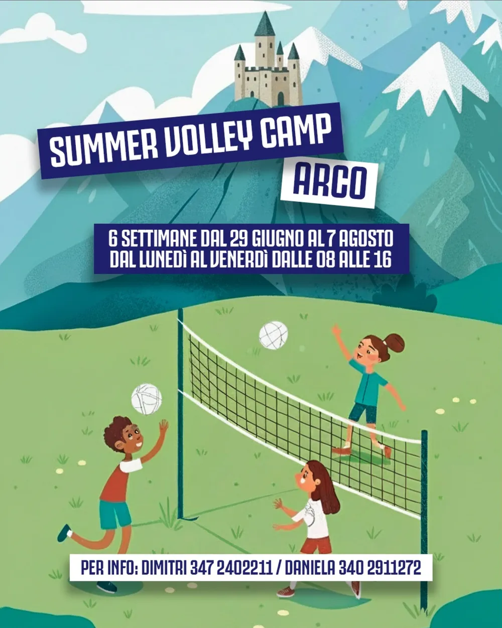 Locandina del Summer Camp della Pallavolo C9